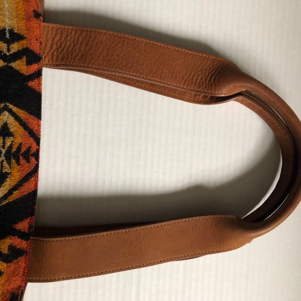 Pendleton long wool VG tote Navaho Southwestern r… - image 6